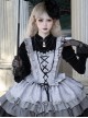 Not Guilty Series Gothic Lolita Versatile Dark Punk Three-Layer Black Beaded Necklace