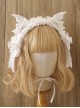 Dark Halloween Sweet Cool Cute Gothic Lolita Devil Wings Ribbon Bowknot Lace Headband