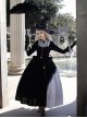 Halloween Chinese Style Witch Elegant Gothic Lolita Fall Winter Puff Ruffles Lace Sleeves Tassel Pendant Dress