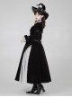 Halloween Chinese Style Witch Elegant Gothic Lolita Fall Winter Puff Ruffles Lace Sleeves Tassel Pendant Dress