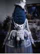 Zombie Bride Series Halloween Gothic Punk White Gray Big Wings Four Eyes Bat Imitation Mink Velvet Doll Bag