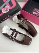 French Style Retro Versatile Classic Lolita PU Square Head Straps Mary Jane Flat Shoes