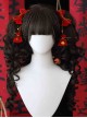 Poison Princess Series Elegant Retro Straight Bangs Cute Sweet Lolita Roman Roll Dual Horsetail Wig