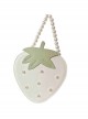 Fairy Tale Style Pearl Chain Grass Pastoral Style Sweet Lolita Cute Soft White Strawberry Shape Kawaii Bag