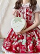 Fairy Tale Style Pearl Chain Grass Pastoral Style Sweet Lolita Cute Soft White Strawberry Shape Kawaii Bag