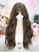 Versatile Daily Elegant Chic Hazelnut Gray Brown Long Curly Hair Classic Lolita Wig