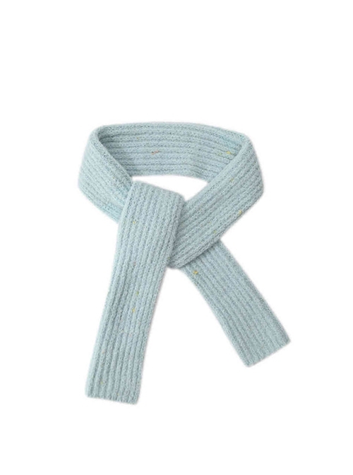 Simple Basic Commuting Fall Winter Candy Color Kawaii Fashion Knitted Versatile Warm Scarf