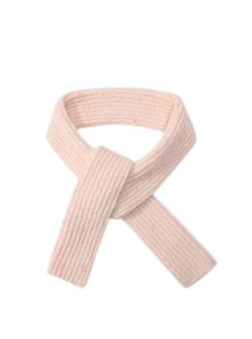 Simple Basic Commuting Fall Winter Candy Color Kawaii Fashion Knitted Versatile Warm Scarf