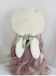 Cute Japanese Style Soft Girl Plush Lop Eared Rabbit Kawaii Sweet Lolita Bowknot Pancake Hat Beret