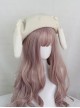 Cute Japanese Style Soft Girl Plush Lop Eared Rabbit Kawaii Sweet Lolita Bowknot Pancake Hat Beret