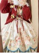 Gingerbread Kingdom Series Fairy Tale Style Christmas Bell Bowknot Red Sweet Lolita Sleeveless Dress Shirt Sweater Coat Set