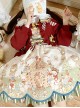 Gingerbread Kingdom Series Fairy Tale Style Christmas Bell Bowknot Red Sweet Lolita Sleeveless Dress Shirt Sweater Coat Set