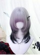 Purple Glass Series Y2K Fashion Jellyfish Head Short Hair Sweet Lolita Black Purple Gradient Wig