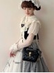 Sweet Lover Series Versatile Black Checkered Pattern Exquisite Straps Bowknot Classic Lolita Crossbody Bag