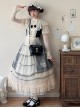 Sweet Lover Series Versatile Black Checkered Pattern Exquisite Straps Bowknot Classic Lolita Crossbody Bag