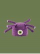 Purple Squid Cute Marine Animals Childlike Cartoon Funny Kawaii Fashion Winter Warm Woolen Hat