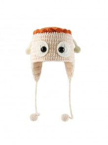 Monster Hunt Wuba Apricot Cute Childlike Cartoon Funny Kawaii Fashion Winter Warm Woolen Hat