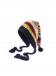 Childlike Colorful Cartoon Kawaii Fashion Winter Warm Woolen Ear Protective Tassel Witch Big Hat