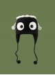 Monster Hunt Wuba Childlike Cute Kawaii Fashion Ear Protection Cycling Black Winter Warm Wool Tassel Hat