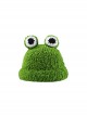 Green Plush Frog Big Eyes Childlike Cute Kawaii Fashion Protection Winter Warm Bucket Hat