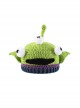 Green Sharp Corners Three Eyes Mouth Monster Kawaii Fashion Protection Funny Winter Warm Woolen Yarn Hat