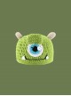 Cyclops Green Big Eyes Kawaii Fashion Protection Winter Warm Funny Woolen Yarn Hat