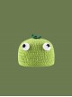 Winter Melon Head Kawaii Fashion Protection Winter Warm Funny Simple Versatile Woolen Yarn Hat