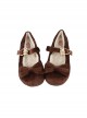 Hug Bear Plush Version Series Soft Fall Winter Cute Bowknot Sweet Lolita Comfortable Low Heels Mary Jane Shoes