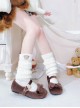 Hug Bear Plush Version Series Soft Fall Winter Cute Bowknot Sweet Lolita Comfortable Low Heels Mary Jane Shoes