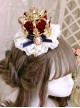 European Retro Gorgeous Noble Palace Style Pearl Bowknot Classic Lolita Headdress Hairpin Crown