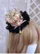 European Retro Gorgeous Noble Palace Style Pearl Bowknot Classic Lolita Headdress Hairpin Crown