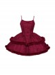 Winter Wish Series Fall Winter Christmas Sweet Lolita Plush Fur Edges Tighten Waist Sleeveless Dress