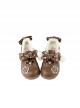 Fat Star Series Winter Plus Velvet Warm Sweet Lolita Cute Fur Ball Polka Dots Bowknot Leather Shoes