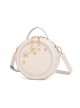 Miffy Starry Sky Korean Version Girls Versatile Casual Kawaii Fashion White Shoulder Crossbody Round Bag