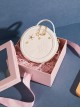 Miffy Starry Sky Korean Version Girls Versatile Casual Kawaii Fashion White Shoulder Crossbody Round Bag