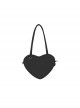 Cute Versatile Student Heart Shape Sweet Lolita Kawaii JK Uniform Love Shoulder Bag