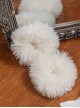 Red Moth Series Y2K Sweet Stylish Retro Versatile Gothic Lolita White Plush Hair Ropes