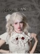 Red Moth Series Y2K Sweet Stylish Retro Versatile Gothic Lolita White Plush Hair Ropes