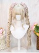 Sporadic Series French Roman Roll Doll Sense Golden Tiger Mouth Clip Twin Ponytails Sweet Lolita Blond Wig