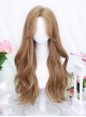 Misfortune Series Fluffy Versatile Elegant Mid Split Long Curly Blond Hair Classic Lolita Golden Wig