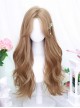 Misfortune Series Fluffy Versatile Elegant Mid Split Long Curly Blond Hair Classic Lolita Golden Wig