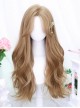 Misfortune Series Fluffy Versatile Elegant Mid Split Long Curly Blond Hair Classic Lolita Golden Wig