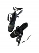 Elegant French Medieval Retro Ballet Style Satin Ribbon Classic Lolita Square Toe High Heels Shoes