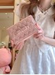 Love Heartbeat Series Sweet Rhinestone Bowknot Elegant Classic Lolita Crossbody Lozenge Chain Bag