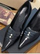 Mature Sexy Lady Vintage Retro Classic Lolita Elegant Black Pointed Shallow Mouth High Heels Shoes Stilettos