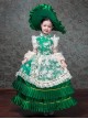 Bright European Ethnic Style Gorgeous Lace Children Performance Costumes Classic Lolita Dress