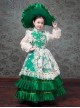 Bright European Ethnic Style Gorgeous Lace Children Performance Costumes Classic Lolita Dress