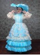 Bright European Ethnic Style Gorgeous Lace Children Performance Costumes Classic Lolita Dress