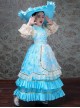 Bright European Ethnic Style Gorgeous Lace Children Performance Costumes Classic Lolita Dress