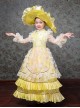 Bright European Ethnic Style Gorgeous Lace Children Performance Costumes Classic Lolita Dress